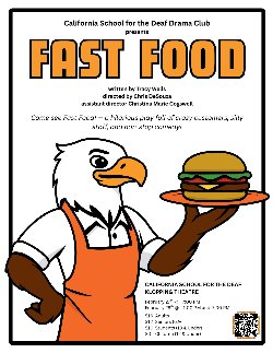 Come see Fast Food! — a hilarious play full of crazy customers, silly staff, and non-stop comedy!